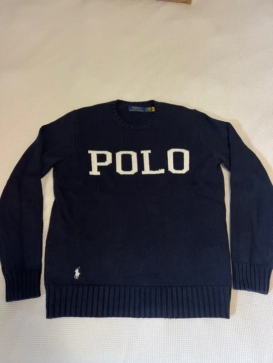 Polo Ralph Lauren Men's Logo-Intarsia Cotton Sweater - Picture 4 of 6